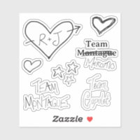 Romeo + Juliet sticker sheet