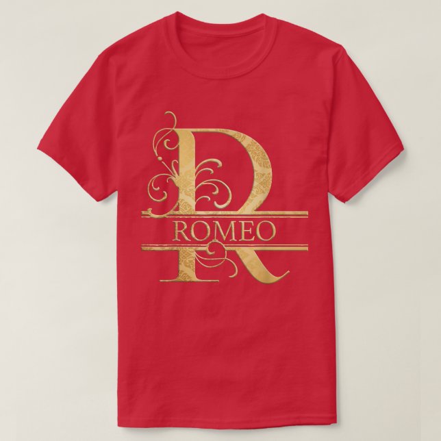 Romeo Name  T-Shirt (Design Front)