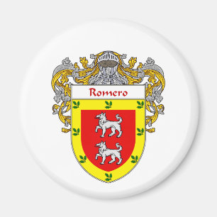 Romero Coat of Arms (Mantled) Magnet