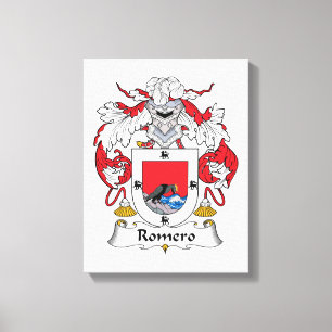 Romero Family Crest Canvas Print
