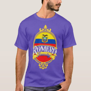 Romero Family Ecuador flag T-Shirt