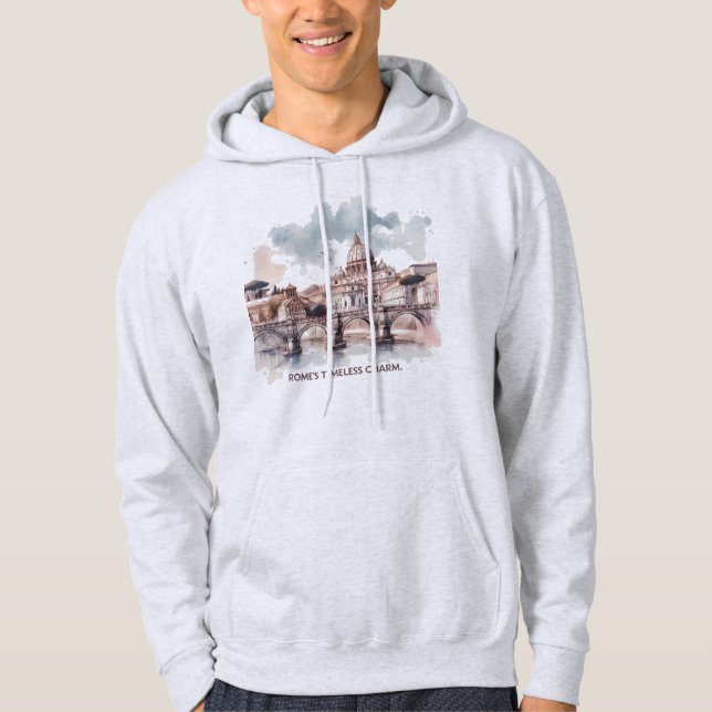 Rome's Timeless Charm. Italy Europe Hoodie (Front)