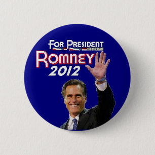 Romney 2012 6 cm round badge