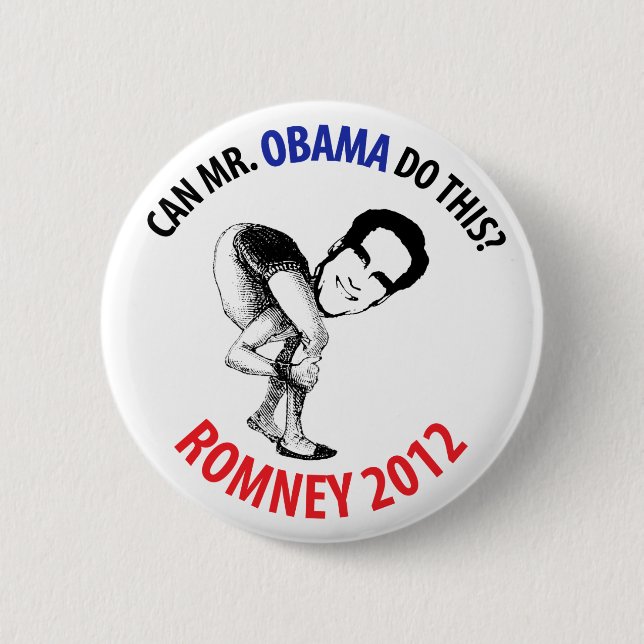 Romney 2012 Humour 6 Cm Round Badge (Front)