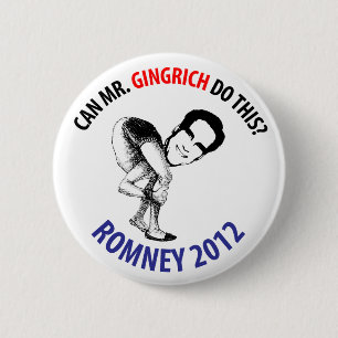 Romney 2012 Humour 6 Cm Round Badge