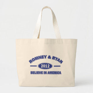 Romney And Ryan 2012 Large Tote Bag