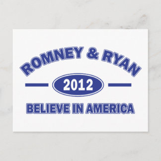 Romney And Ryan 2012 Postcard