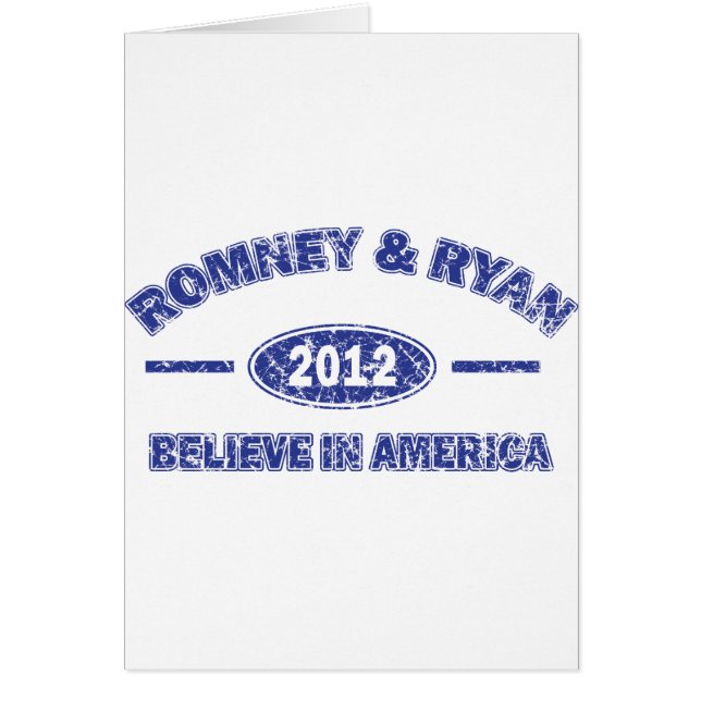 Romney and Ryan Believe in America (Front)