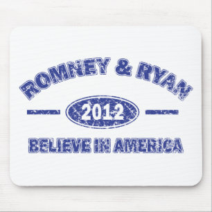 Romney and Ryan Believe in America Mouse Mat