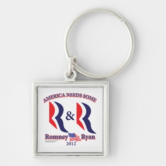 Romney and Ryan Key Ring (Front)