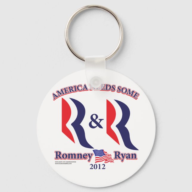Romney and Ryan Key Ring (Front)