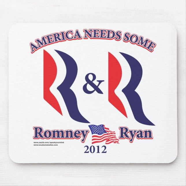 Romney and Ryan Mouse Mat (Front)