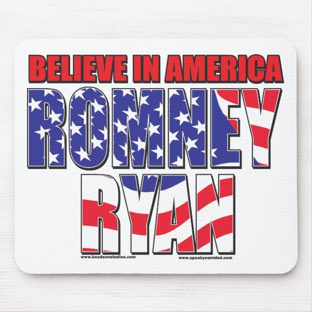 Romney and Ryan Mouse Mat (Front)