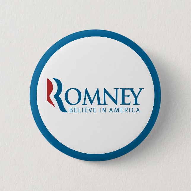 Romney Believe in America Button (Front)