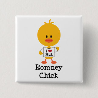 Romney Chick Button I Heart Mitt