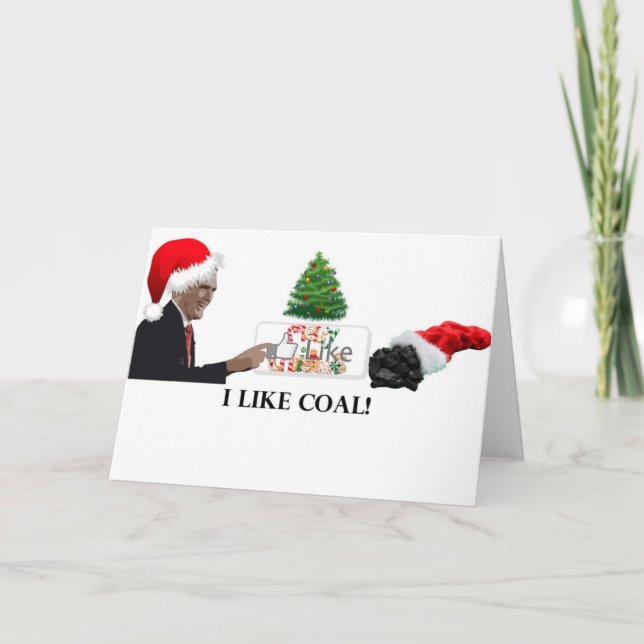 Romney Christmas Coal Holiday Card (Front)