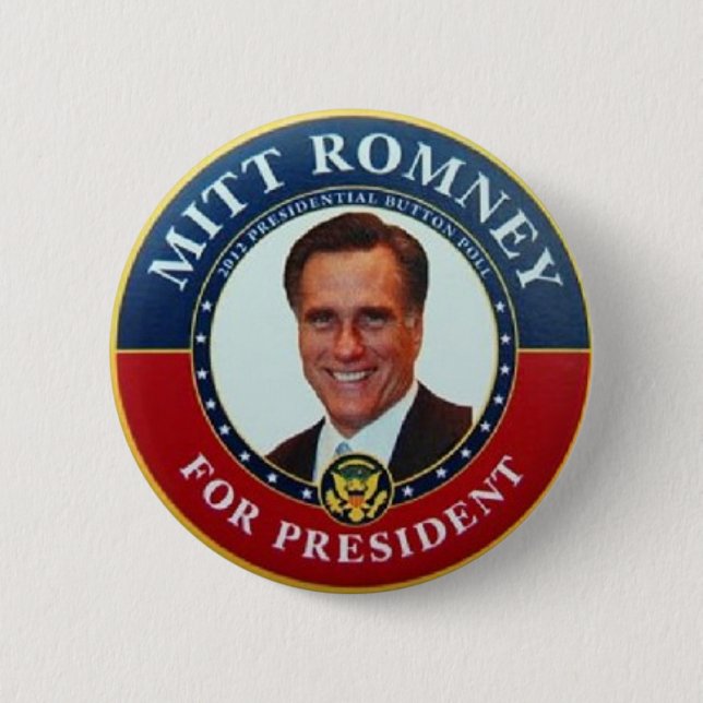 Romney for President Button (Front)