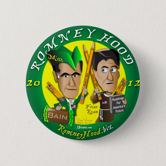 Romney Hood 6 Cm Round Badge (Front)