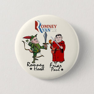 Romney Hood & Friar Paul (Ryan) 6 Cm Round Badge