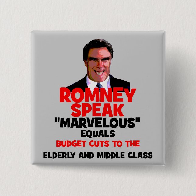 Romney marvellous 15 cm square badge (Front)