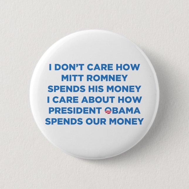 Romney Money 6 Cm Round Badge (Front)