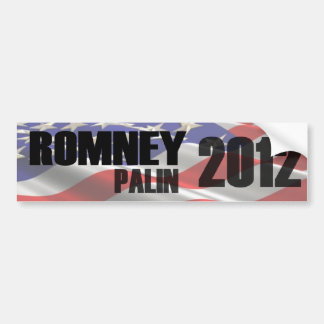 Romney Palin 2012 Flag Bumper Sticker