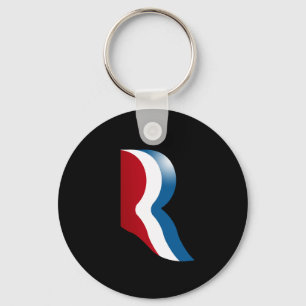 ROMNEY R LOGO KEY RING