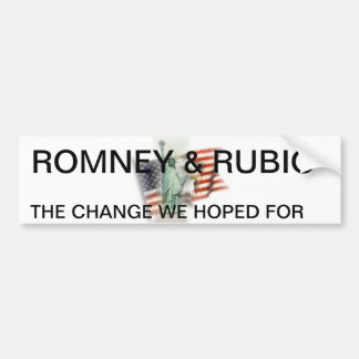 ROMNEY/RUBIO BUMPER STICKER 2012