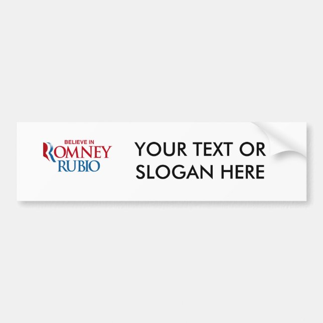 ROMNEY RUBIO VP BELIEVE.png Bumper Sticker (Front)