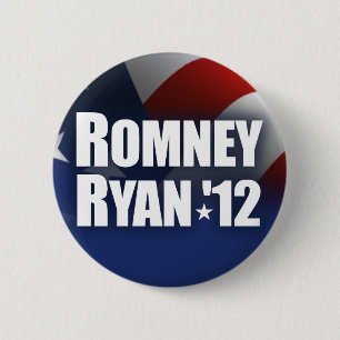 Romney Ryan 2012 6 Cm Round Badge