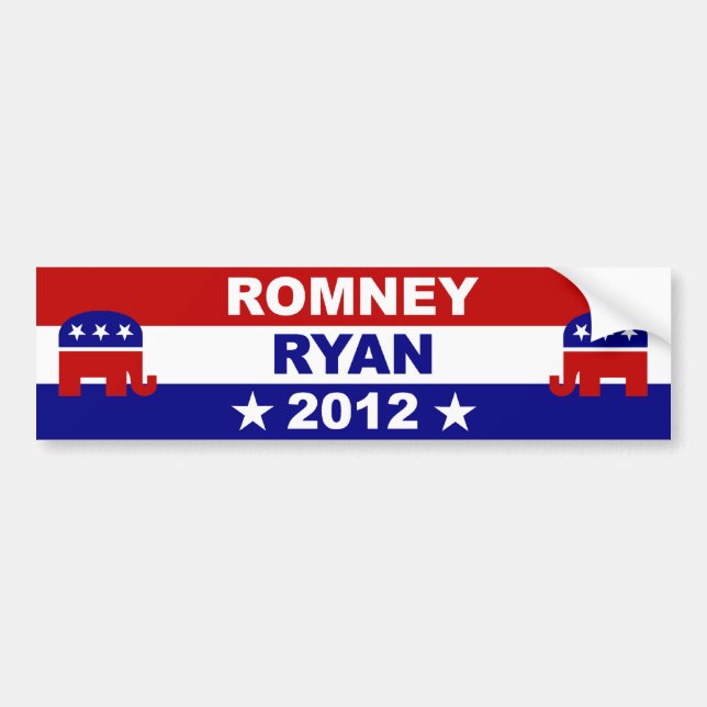 Romney Ryan 2012 Bumper Sticker (Front)