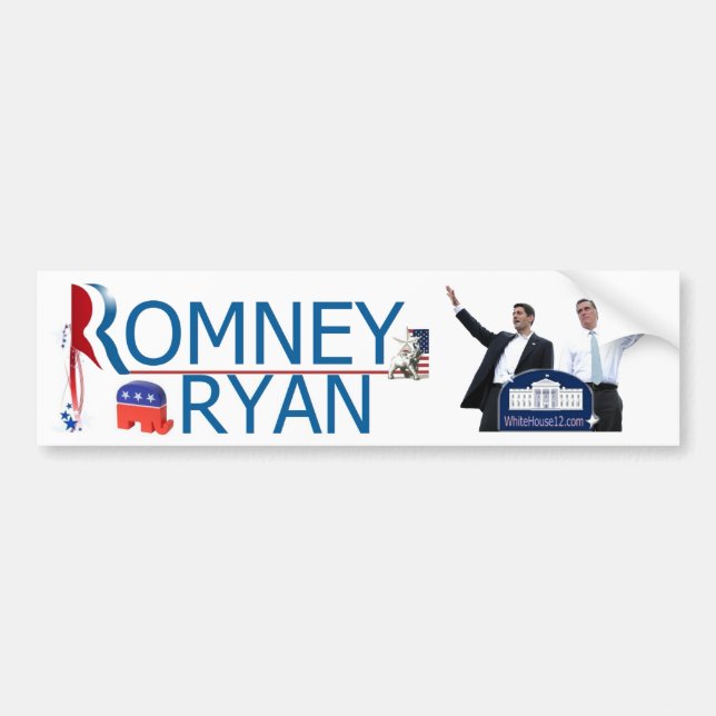 Romney/Ryan 2012 Bumper Sticker (Front)