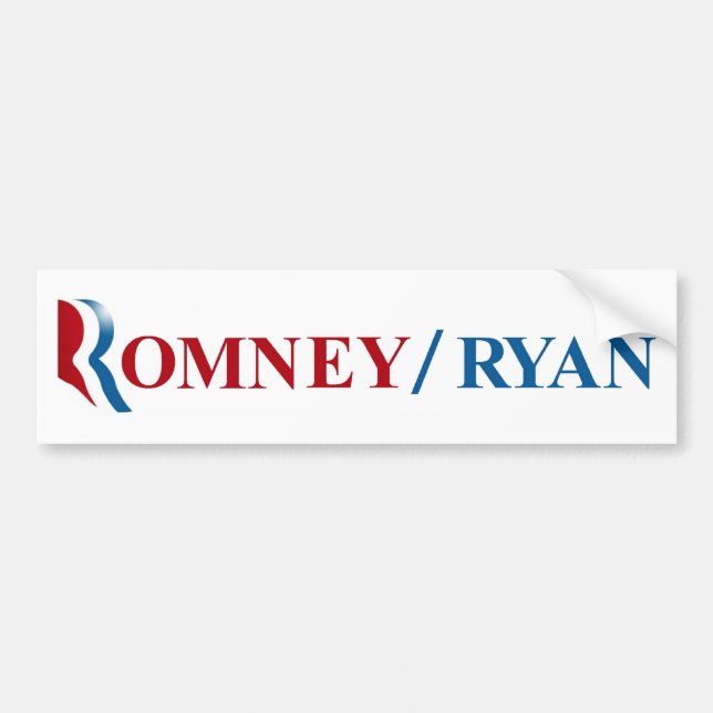 Romney & Ryan 2012 Bumper Sticker (Front)
