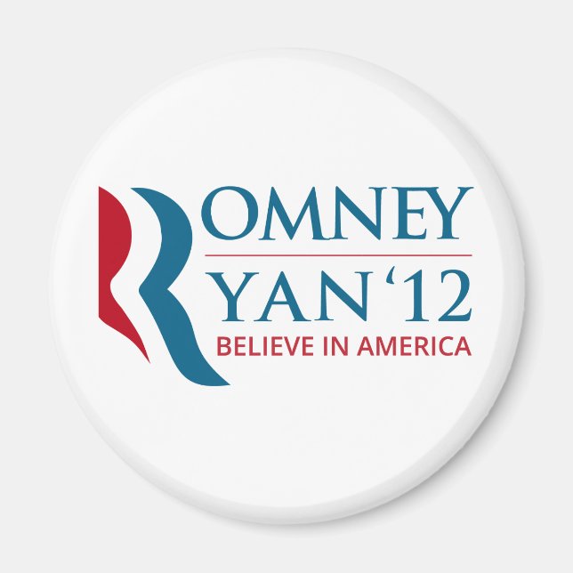 Romney / Ryan 2012 for US President and VP Magnet (Front)