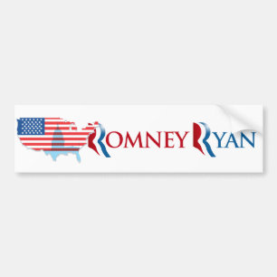 ROMNEY RYAN 2012 -.png Bumper Sticker