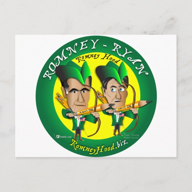 Romney Ryan 2 Archers Postcard (Front)