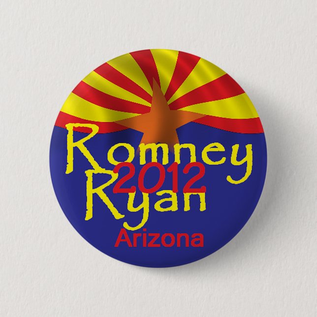 Romney Ryan 6 Cm Round Badge (Front)