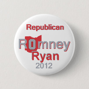 Romney Ryan 6 Cm Round Badge