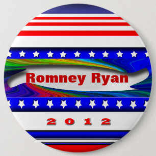 Romney Ryan 6 Cm Round Badge