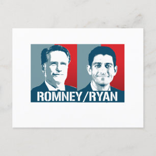 ROMNEY RYAN ART POSTCARD