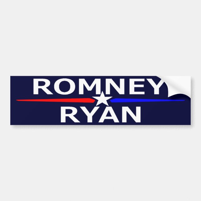 Romney Ryan Bumper Sticker (Front)