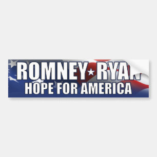 Romney - Ryan - Hope for America Bumper Sticker
