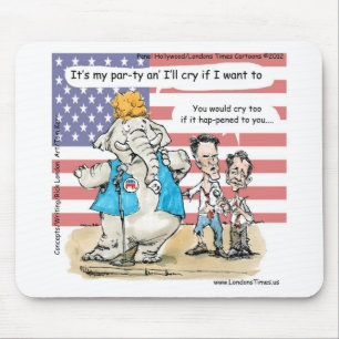 Romney & Ryan Its My Party Funny Gifts & Cards Mouse Mat