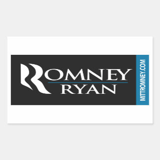 Romney Ryan Logo Sticker Black