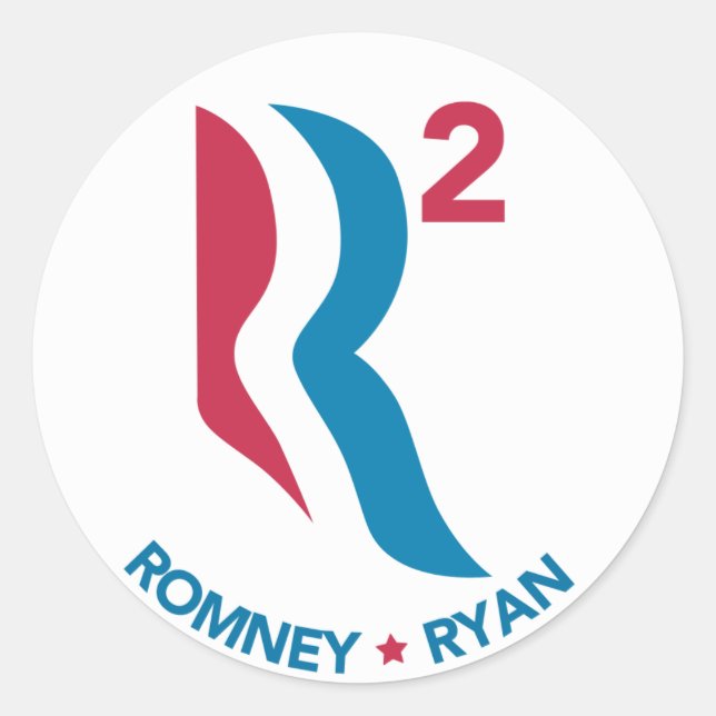 Romney Ryan R Squared Classic Round Sticker (Front)