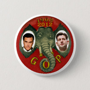 Romney Ryan Retro 6 Cm Round Badge