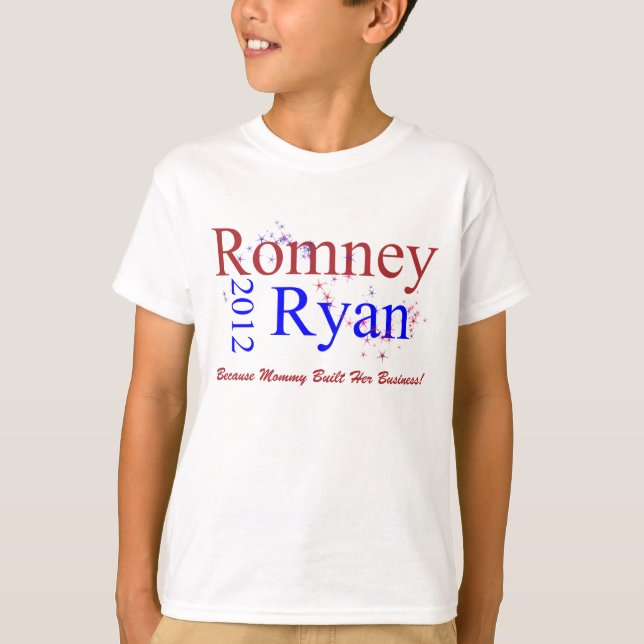 Romney/Ryan Star Wave T-Shirt (Front)