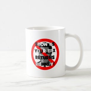Romney tax returns coffee mug