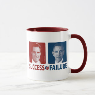 Romney Vs. Obama - Success Vs. Failure Mug