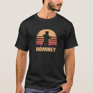 Romney West Virginia Vintage Bear WV Distressed Re T-Shirt
